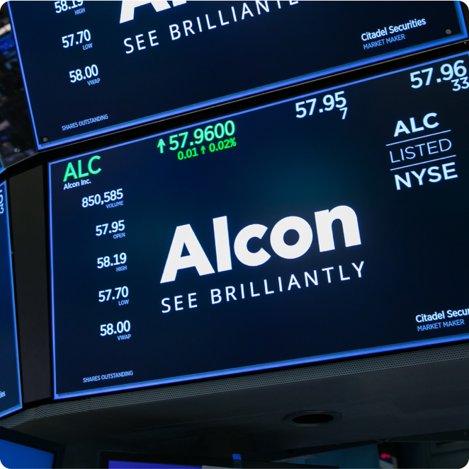 投资者关系 - 爱尔康标识和股票市场数据